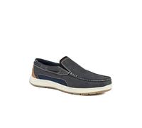 Pavers Mens Wide Fit Slip-On Shoes in Navy Blue - Comfortable Shoes to Walk in - Cushioned Insole & Stable Sole for Everyday Casual Wear - UK Size 7