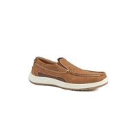 Wide Fit Slip On Casual Shoes - Tan Size 8