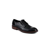 Pavers Men's Wide Fit Smart Leather Toe-Cap Shoes in Black | Size: 9 Pavers Black 9