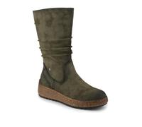 Pavers Mid Calf Wedged Slouch Boots - Olive Size 5