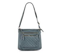 Pavers Womens Multi-Zip Cross-Body Bag Light Blue Size One