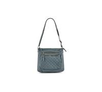 Pavers Womens Multi-Zip Cross-Body Bag Light Blue Size One