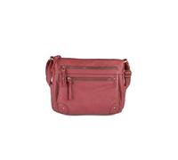 Pavers Women's Multi Zip Pocket Crossbody Bag in Burgundy Pavers Burgundy One Size