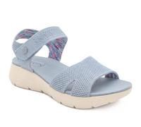 Pavers Pop Fasten Active Wedge Heel Sandals - Blue Size 5