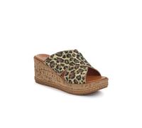 Pavers Premium Leather Wedge Heels In Tan Tan 7