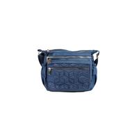 Pavers Quilted Multi Zip Crossbody Bag In Navy Navy One Size