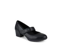 Pavers Relife Block Heel Touch Fasten Mary Janes In Black Black 5