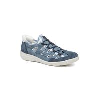 Pavers Relife Wide Fit Bungee Lace Slip On Shoes In Blue Blue