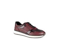 Pavers Women's Relife Zip & Lace Up Trainers in Burgundy | Size: 7