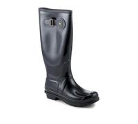 Pavers Rugged Comfy Welly Boots - Black Size 6
