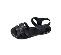 Pavers Sandals for Women UK Clearance,Ladies Solid Color Strap Open Toe Flat Roman Beach Wide Fit Sandals Fashionable Casual Slippers Summer Non Slip Slides Outdoor Beach Washable Shoes Size 3.5-7.5