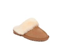Pavers Sheepskin Lined Slippers In Light Brown Light Brown 5