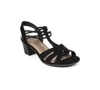 Pavers Slip-On Block-Heeled Sandals In Black Black 3