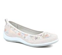 Pavers Slip-On Patterned Lightweight Pumps - Floral Size 6