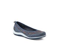 Pavers Slip-On Patterned Lightweight Pumps - Denim Multi Size 8