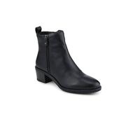 Pavers Smart Breathable Leather Ankle Boots In Black Black 4