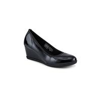 Pavers Smart Cushioned Wedge Heel Pumps In Jet Black Jet Black 7
