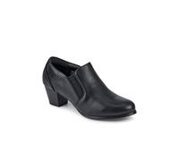 Pavers Smart Elasticated-Fit Heeled Shoes - Black Size 8
