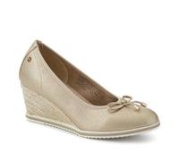 Pavers Smart Memory Foam Espadrilles - Soft Gold Size 5
