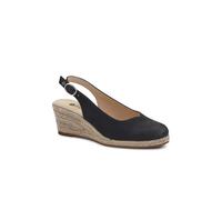 Pavers Smart Slingback Espadrilles - Black Size 5
