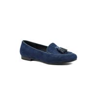 Pavers Smart Tasselled Heeled Loafers - Navy Size 4