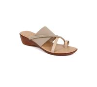 Pavers Women's Smart Toe Post Sandals in Beige | Size: 4 Pavers Beige 4