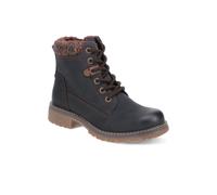 Pavers Soft-Cuffed Lace-Up Ankle Boots In Black Black 4