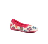 Pavers Soft Floral Full Slippers In Pink Pink 7