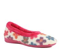 Pavers Soft Floral Full Slippers - Pink Multi Size 7