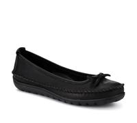 Pavers Stitched Leather Pumps - Black Size 7