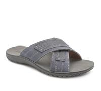 Pavers Strappy Cushioned Slip On Sandals - Blue Size 6