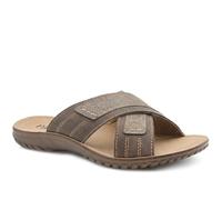 Pavers Strappy Cushioned Slip On Sandals - Brown Size 10
