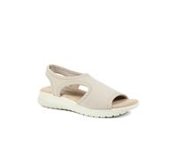 Pavers Stretch Comfort Sandals with Cushioned Insole - Beige Size 6