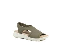 Pavers Womens Stretch Comfort Sandals With Cushioned Insole Khaki Size 5