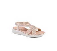 Pavers Women's Stretch Fit Embellished Daily Sandals in Pink | Size: 4 Pavers Pink 4