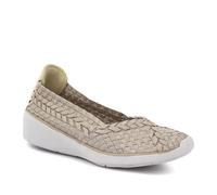 Pavers Stretch Fit Memory Foam Slip On Pumps - Gold Multi Size 3