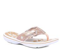 Pavers Touch-Fastening Toe Post Sandals - Rose Gold Size 5