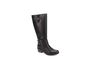 Pavers Triple-Buckled Long Boots In Black Black