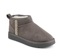 Pavers Warm Lightweight Slipper Boots - Grey Size 7