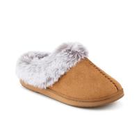 Pavers Warm Lined Cushioning Luxury Fur Slippers - Chestnut Size 8