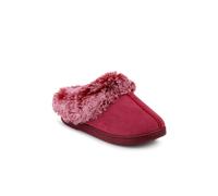 Pavers Warm Lined Cushioning Luxury Fur Slippers In Raspberry Raspberry 4