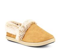Pavers Women's Warm-Lined Memory Foam Slippers in Light Brown | Size: 7 Pavers Light Brown 7