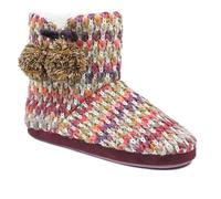 Pavers Warm Soft PomPom Slipper Boots - Multi Size 7