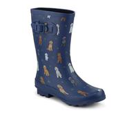 Pavers Waterproof Dog Wellies - Navy Multi Size 8