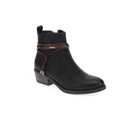 Pavers Western-Heeled Ankle Boots In Black Black 6