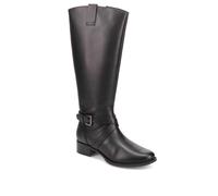 Pavers Wide-Calf-Fitting Long Boots - Black Size 5