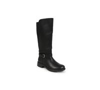 Pavers Wide Calf-Fitting Long Boots In Black Black