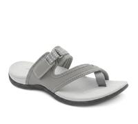 Pavers Wide Fit Adjustable Fasten Sandals - Light Grey Size 3