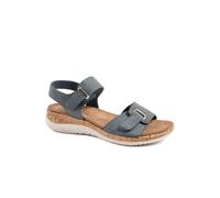 Pavers Wide Fit Adjustable Fastening Cushioned Sandals In Navy Navy