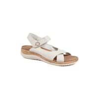 Pavers Wide Fit Adjustable Fit Cushioned Sandals - Beige Size 7